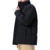 Li Ning Hot Pot Down Jacket Series Solid Color Stand Collar Water Resistant Short Down Jacket Men Jacket Black AYMT105-3