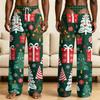 Men's Funny Sleep Pants with Brief Print for Halloween Novelty Pants