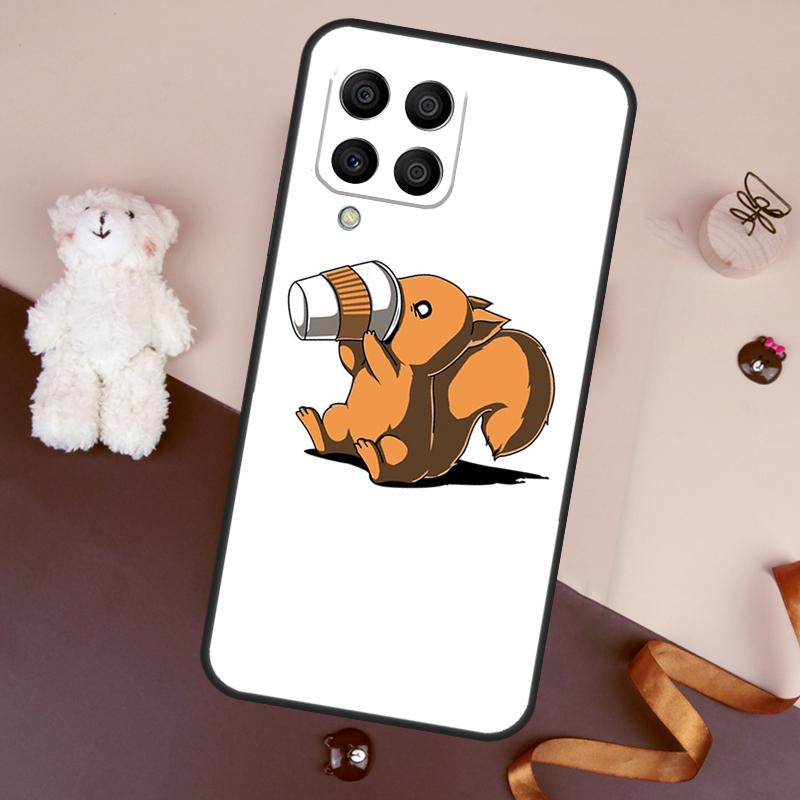 Cartoon Animal Squirrel Case For Samsung Galaxy M32 M52 M14 M54 M13 M33 M53 M56 M36 M16 M31 M11 M12 M35 M55 M15 M06