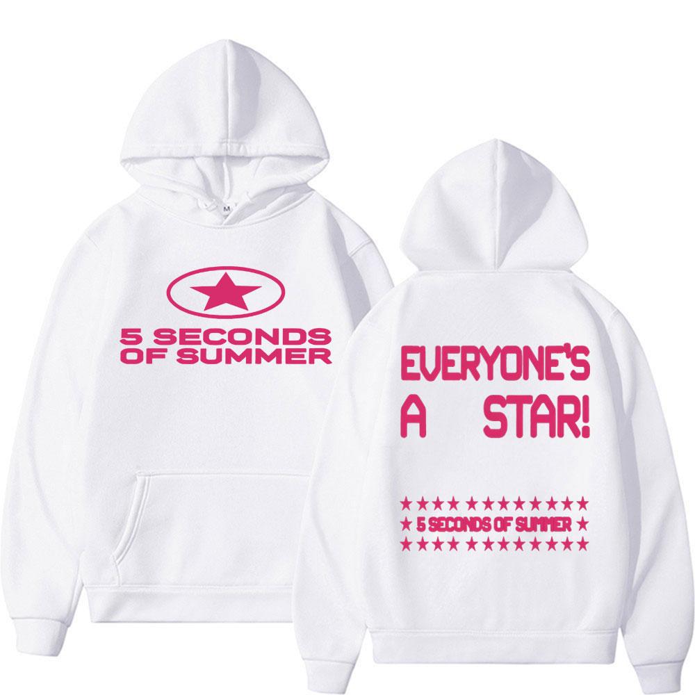 Unisex Woman's5 Seconds of Summer Everyone's A Star World Tour Hoodies Men Women Harajuku Hip Hop Street Sweatshirt Fleece Oversized Pullovers