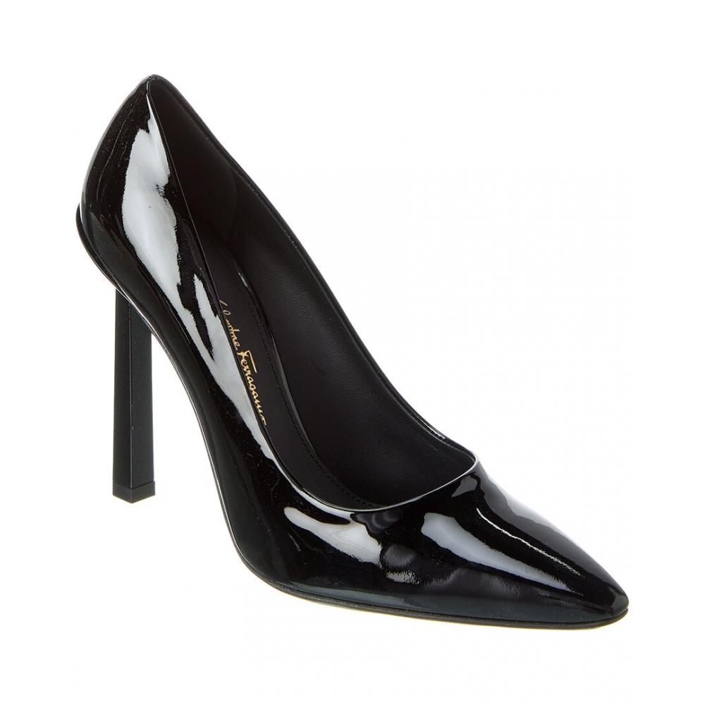 Salvatore Ferragamo Ferragamo Justina Suede Pump Black