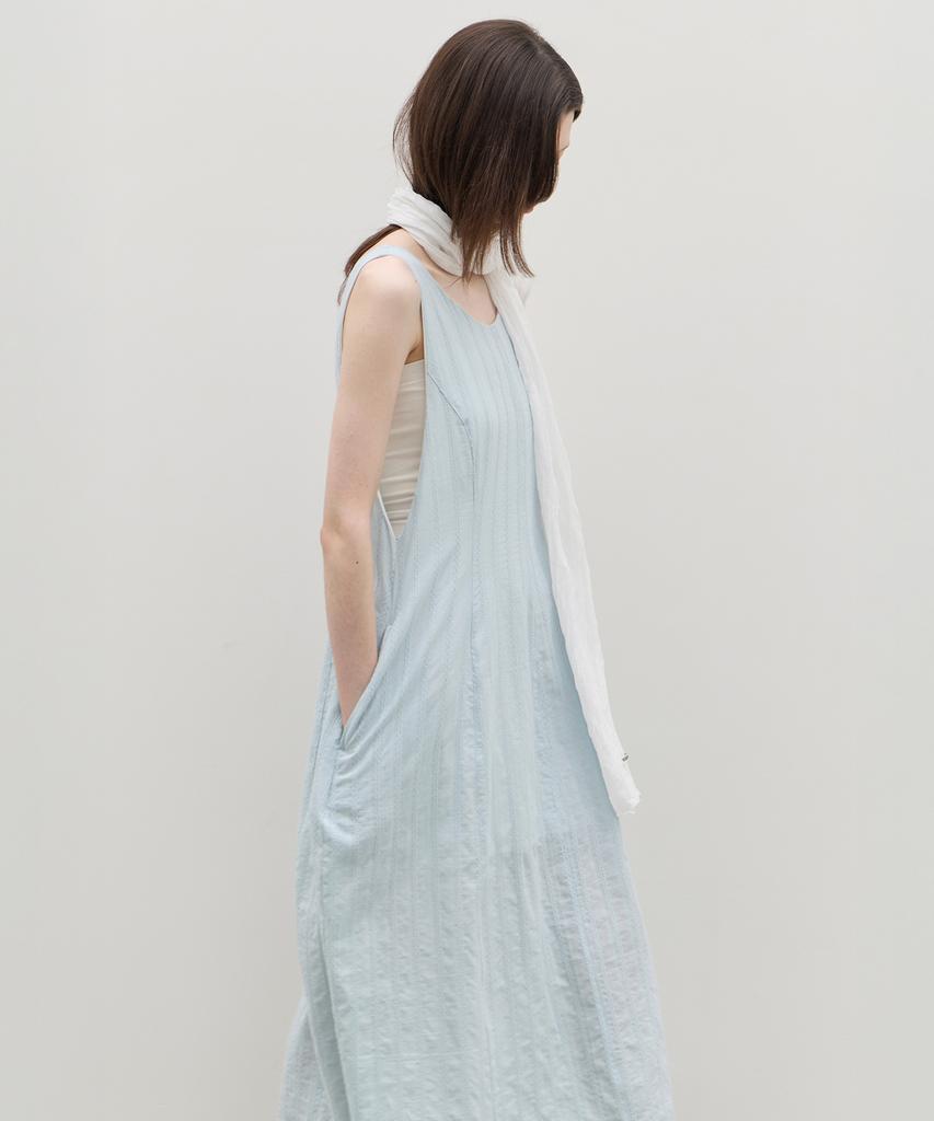 Leuba Arc Sleeveless Dress - Whisper Blue