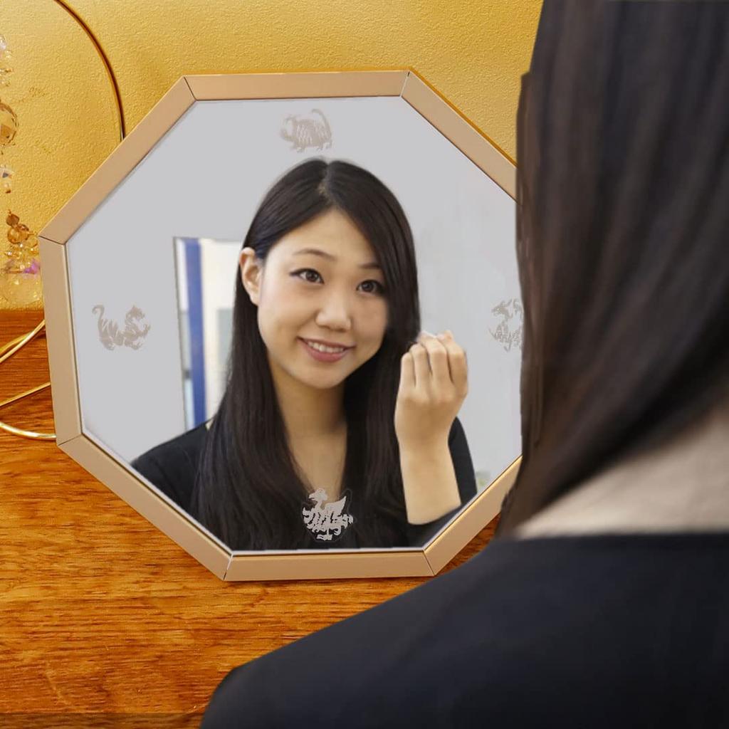 Stylish Feng Shui Octagonal Tabletop Makeup Hand Actress Made in Four Guardian Tiger Mirror, Mirror, Dragon, Toilet, Mirror, Wall-Mounted Mirror,