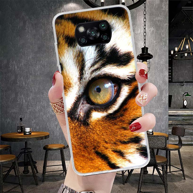 Tiger Leopard Print Panther Phone Case For Xiaomi Redmi 15C 15 13C 13 Poco X5 X6 X7 F7 Ultra M7 12C 12 10 10C 9C 9A 9T 9 Fundas