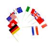 100ks národních vlajek Výběr různých zemí Umění Párátka Párty tyčinky Cupcake/dort/koláč/ovoce/zmrzlina Topper Dekorace