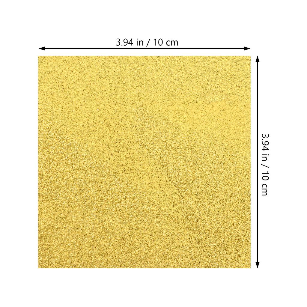 500 Stück 10x10cm Goldfolien-Verpackungsbögen Schokoladenbonbon-Verpackung Sicher für besondere Anlässe Folien-Bonbonverpackungen