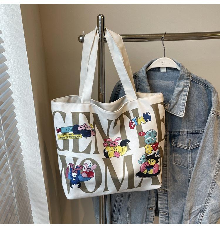 

Велика полотняна сумка для жінок, осінньо-зимовий варіант, універсальна нова повсякденна сумка через плече 2024 року, сумка-тоут для щоденних покупок коричневий