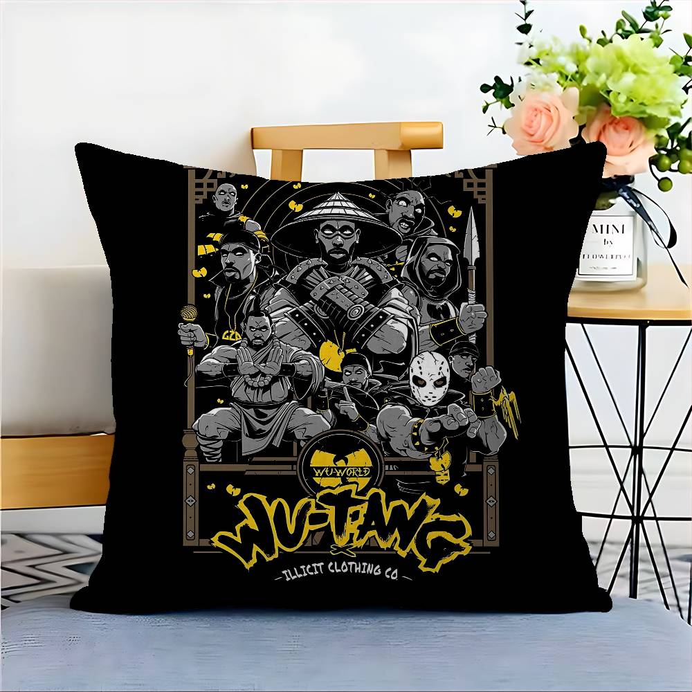 WU-T--TANGs CLANs Band Cushion Cover Pillowcase Upholstery Sofa Throw Pillow Home Decor Pillowcas