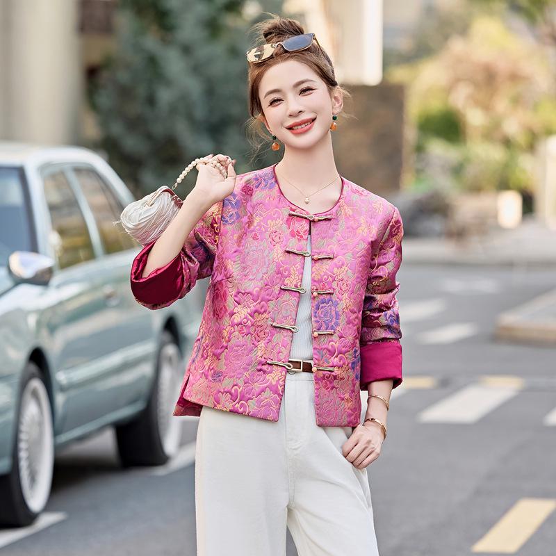 2025 Spring Collection: Women's High-End Chinese Style Jacquard Jacket (SY1700)
