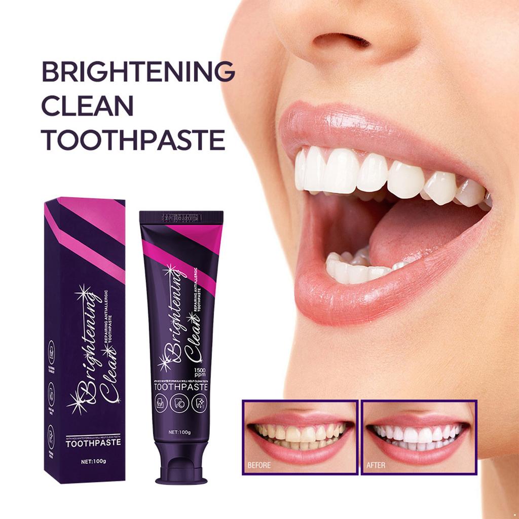 Antiallergic Brightening Toothpaste, Gentle Cleaning for Sensitive Teeth and Fresh Breath, Helps Whiten Teeth