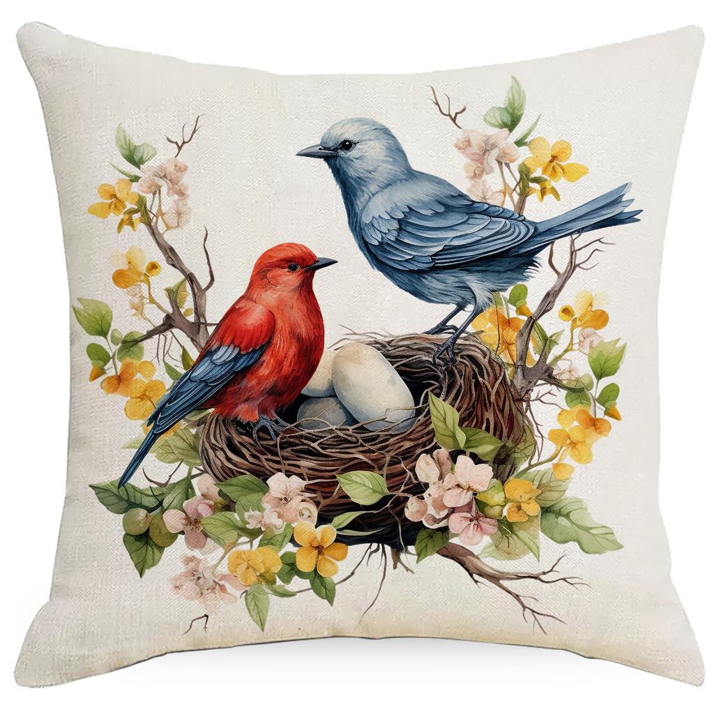New Easter Bunny Easter Egg Sofa Decorative Pillow Cushion Cover