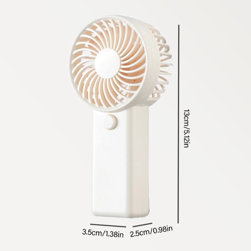 AM4 Battery Operated Handheld Fan Indoor Outdoor Use Ergonomic Handle Lightweight For Kids Adults Outdoor Travel