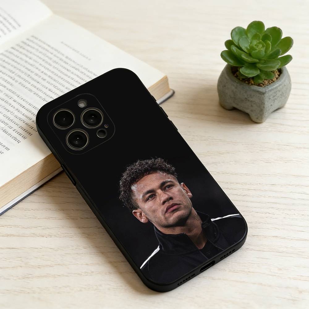 

N-Neymar Phone Case For iPhone 17,16,15,14,13,12,11 Plus,Pro Max,XS,Soft Silicone Black Cover iPhone16