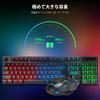 CHONCHOW Wireless Gaming Keyboard and Mouse Set, 108-Key Backlit Keyboard, 2.4GHz Wireless, 3000mAh Rechargeable Battery, Japanese Layout, 19-Key