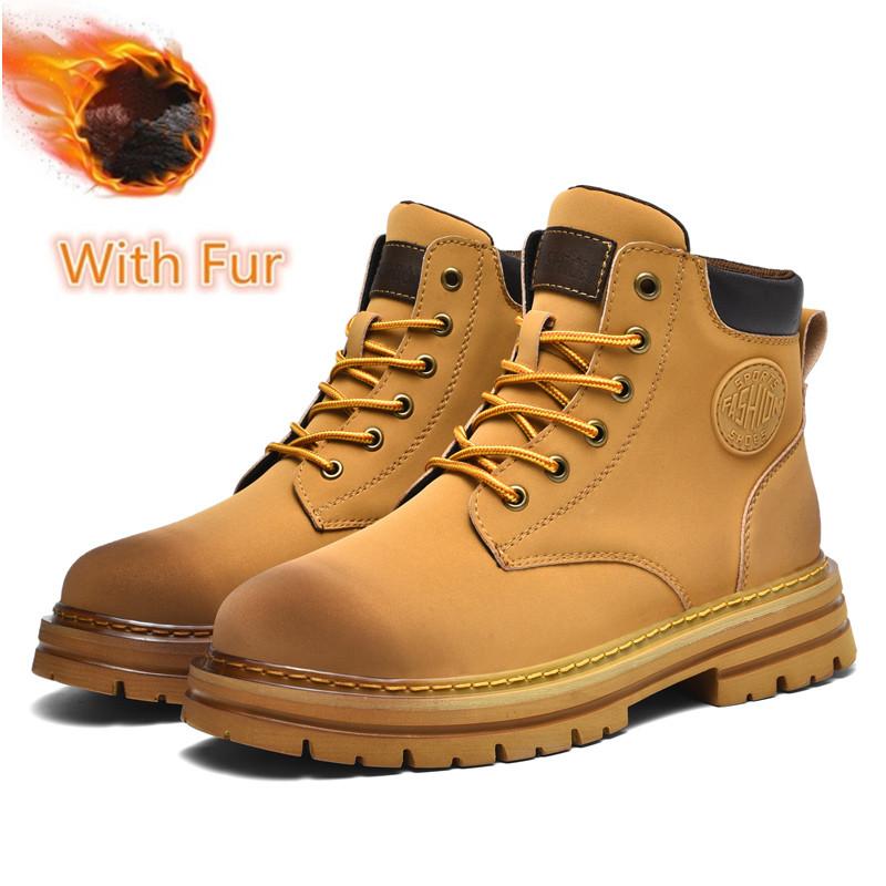 

New Male High Top Walking Shoes Fashion Male Ankle Boots Comfortable Lace-Up Low Top Sneakers High Quality Leather Mens Boots 46