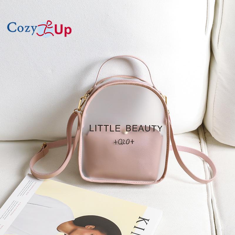 Cozy Up Průhledná taška přes rameno, Dámská taška, Želé batoh