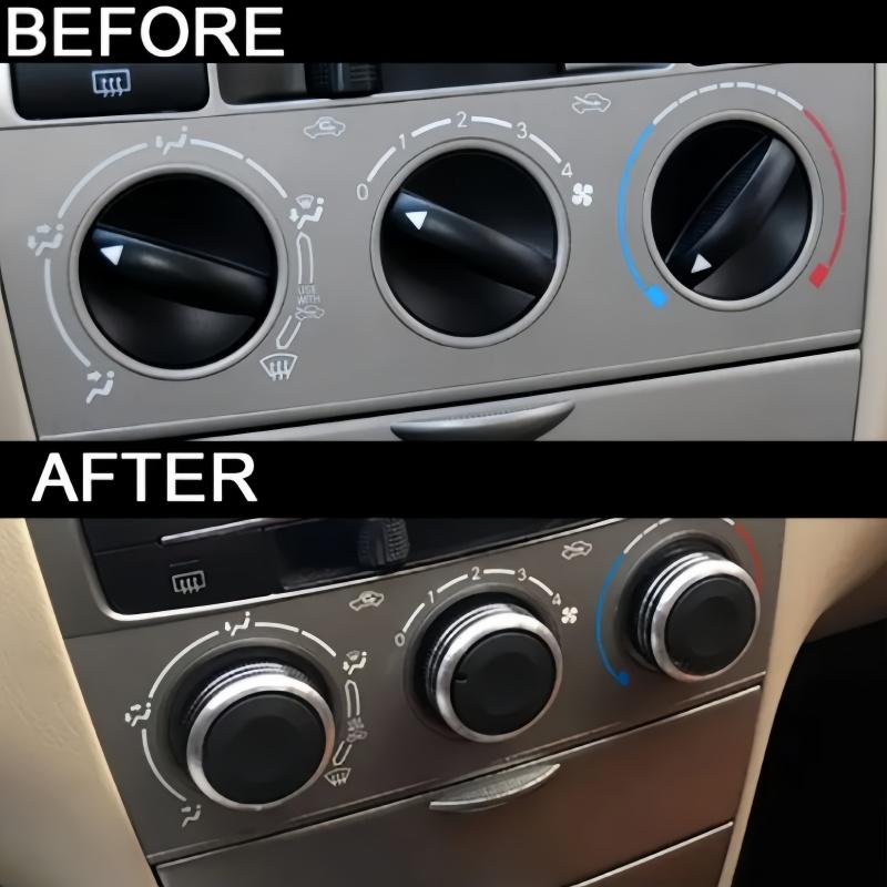 3Pcs/Set Air Condition Heat Control Switch Knob AC Knob for VW Jetta MK6 Bora Golf 5 Tiguan Touran Passta B6 B7 Skoda Octavia