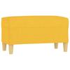 Vidaxl Bench, Light Yellow, 70X35X41 Cm, Upholstered with Fabric
