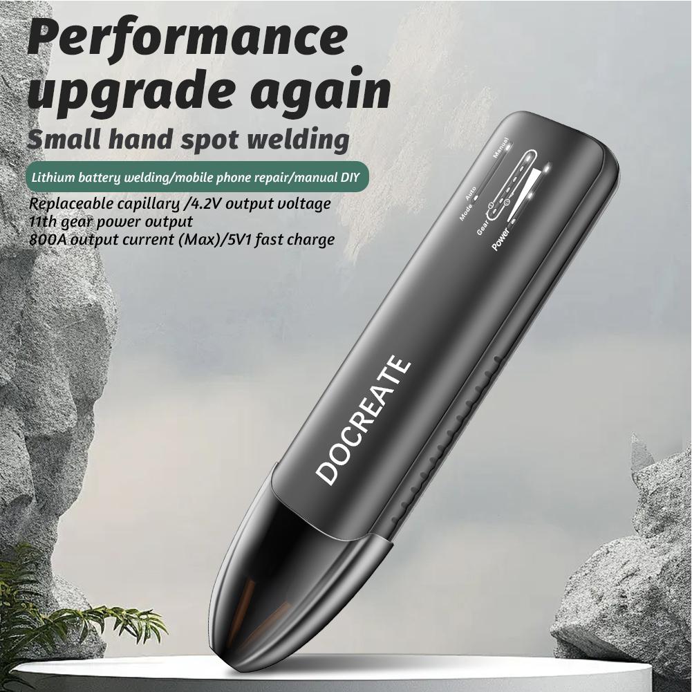 Battery Spot Welder 11 Gear Adjustable Automatic Manual Modes Battery Spot Welding Machine Spot Welding Tool for 18650 Battery