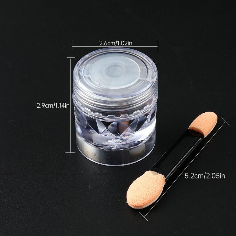 Aurora Pearl Nails Glitter Dust Chrome Moonlight White Rubbing on Powder Shell Mirror Pigment 1 Jar Nail Art Supplies Decoration