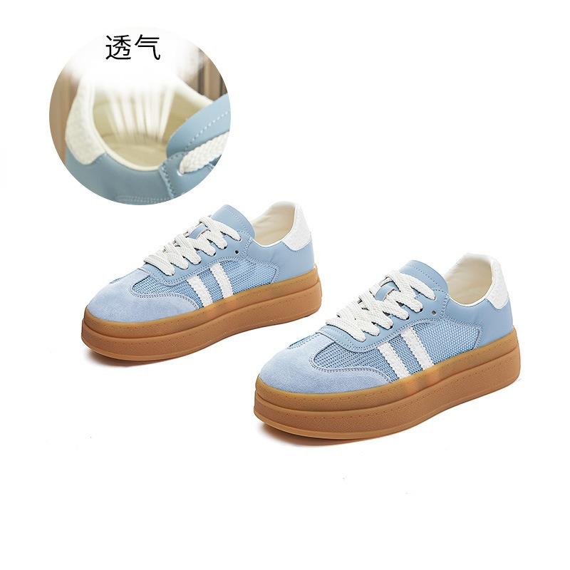 Leather women's summer new mesh breathable sports women's casual versatile little white shoes women