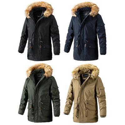 Arrival Warm Jacket Man Winter Long Coat Plus Velvet Jacket Mens Cotton Windbreaker Jackets Coat Men's Clothing Casual Hoodie Jacket