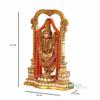 Tirupati Balaji Fine Painting Idol Decorative  Handcrafted Balaji Murti for Home Office and Gifting Purpose Sculpture, Golden, Pack of 1