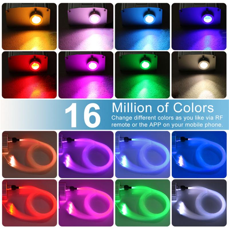 Car Roof Stars Starry Sky Ceiling Twinkle Fiber Optic Light Music Remote Control