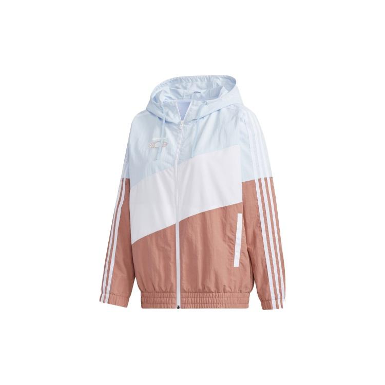 (WMNS) adidas Neo Essential Game Windbreaker Asia Sizing Teal White Black Women s GM2317 XL