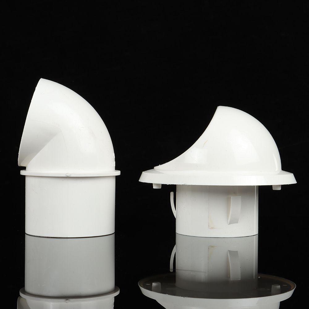 PVC Vnější Stěnový Větrací Mřížka Kulatý Kryt Větracího Otvoru Vodotěsná Krytka 75/110/160mm Proti Ptákům a Krysy Větrací Mřížky Potrubí