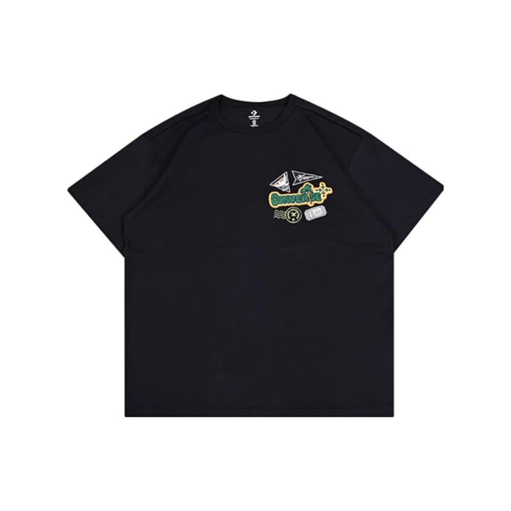 New Converse City Escape T Shirts Unisex Black 10026169-A03