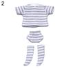Ob11 Doll T-Shirt 1/11 Doll Panties Doll Cotton Socks Diy Doll Clothes Suits Shorts Striped Tops Knitted Sweatshirt Accessories