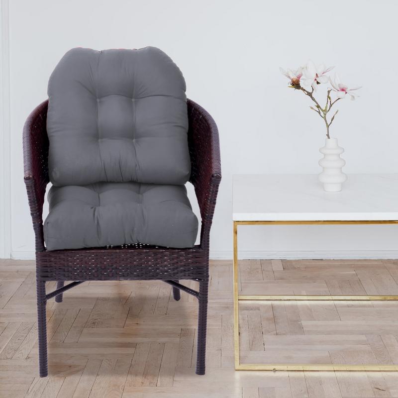 U Shaped Rattan Chair Cushion Durable Chair Outdoor Pad With Recycled Polyester Fill Durable Superior Comfort Chair Cushions