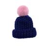 Winter Cute Mini Knitted Fashion Hairball Hat Brooch Girl Sweater Pins Badge