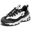 Skechers DLites 1.0 Comfortable Fashion Durable Low-Top Dad Shoes Women Sneaker Black White 150555-BKW