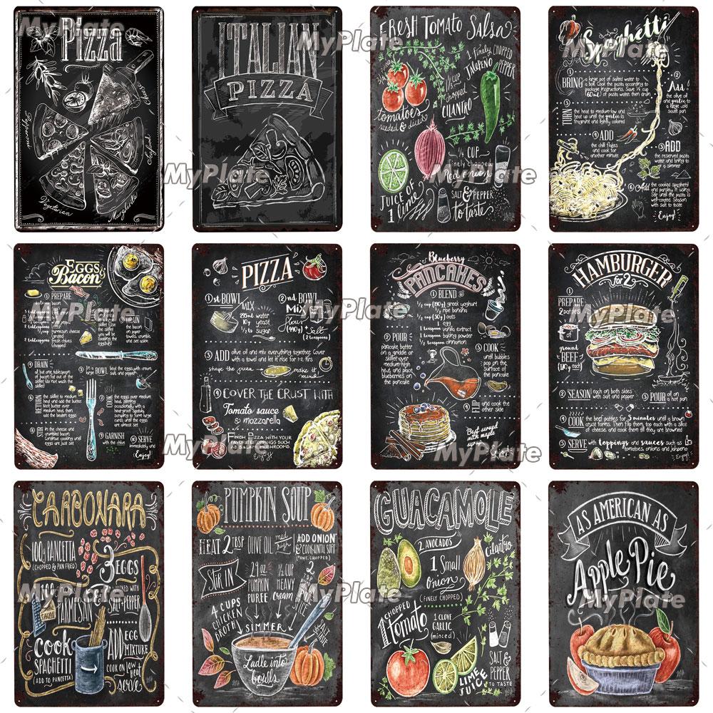 Kitchen Vintage Tin Sign Metal Sign Decorative Plaque Wall Decor Man Cave Club Decoration