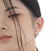 Korean Version Of Simple Design Feeling Burning Wrinkle Texture Ear Buckle Women Ins Cold Wind Texture Earrings Studs  Earrings Quality