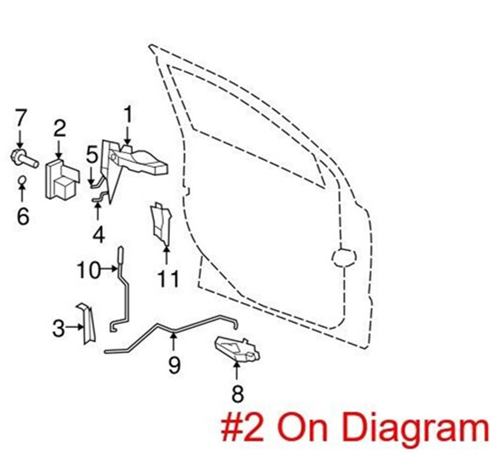 Front Right Door Lock 04589416Ag For Dodge Caliber Jeep Compass Patriot 2007-2009