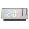 Digital Alarm Clock Temperature Display Calendar Snooze Mute Voice Activated Mode LED Mirror Project