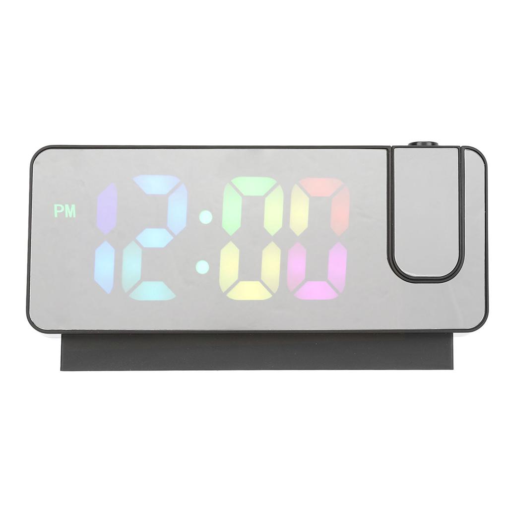 Digital Alarm Clock Temperature Display Calendar Snooze Mute Voice Activated Mode LED Mirror Project
