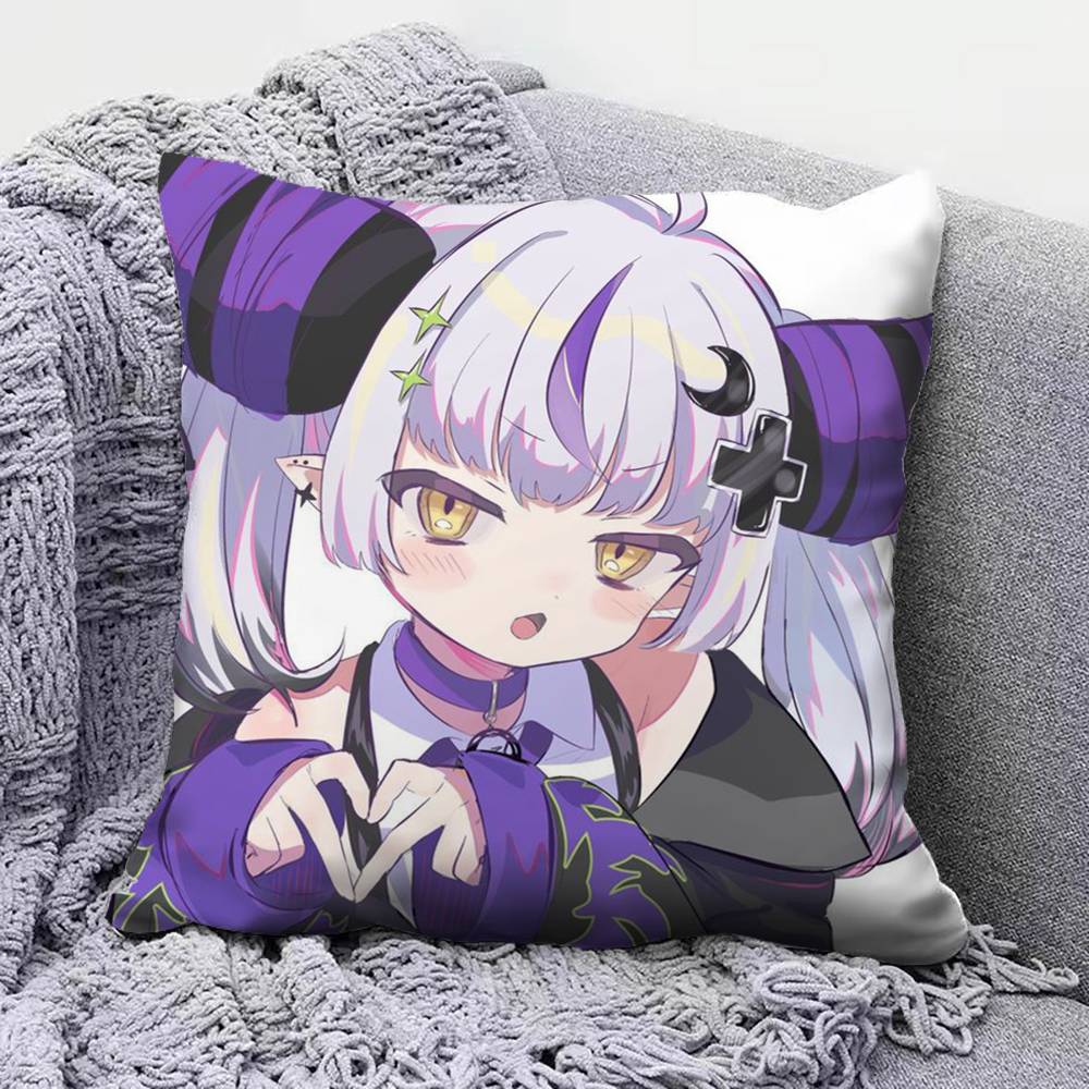 La+ Darknesss Hololive Vtuber Pillow Covers, Home Sofa Cushion Covers And Aecorative Custom