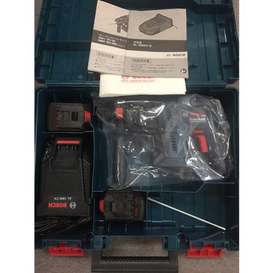 Bosch Professional SDS Plus 18V Cordless Hammer Drill X Carrying Case (5.0Ah 2, Charger, Included) GBH18V-20