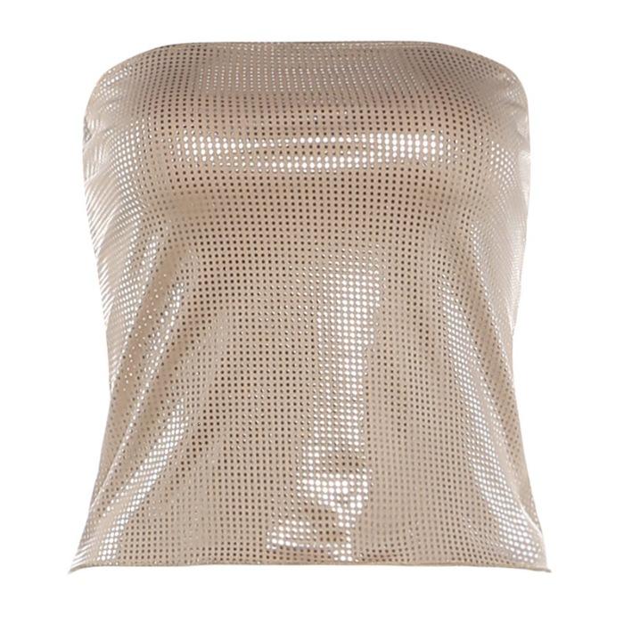 tube top, thin short slim fit, summer women's off-the-shoulder pure desire, pure desire style design, Spice Girl sleeveless top