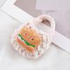 Crochet Mini Knitted Handbag Sandwich Hamburg Earphone Knitted Bag Headset Cover Knitted Portable Coin Purse Little Gift