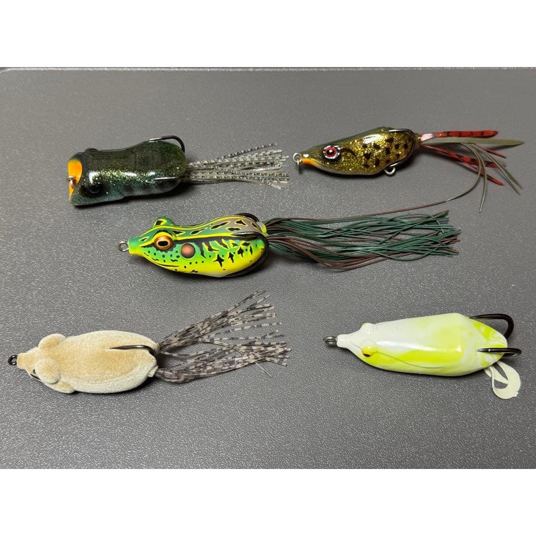 Used [Summer Ready-to-use] Frog Set of 5 OSP Daiwa Evergreen Raigo Bus