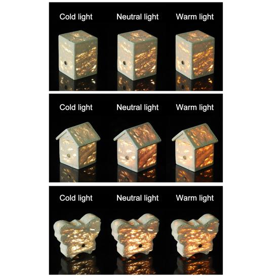 Marble Touch Lamp 3 Light Colors Night Light Dual Control Night Lamp Natural Limestone Adjustable Brightness Table Lamp Rechargeable Bedside Lamp for