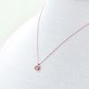 WEB Limited K18 Pink Gold Diamond Necklace [Ester] (0.15ct) 0442-7935-0015-0000