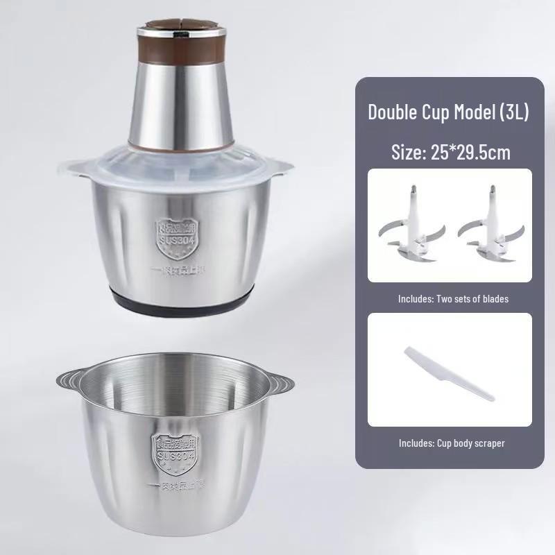 Multifunctional Stainless Steel Meat Grinder & Vegetable Masher for Baby Food