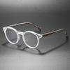 KAMMPT Vintage Round Glasses Fashion Retro Blue Light Blocking Eyeglasses Trendy Stylish Design Candy Color Rim Optical Frames