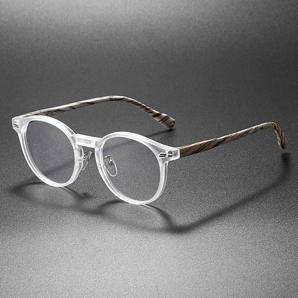 KAMMPT Vintage Round Glasses Fashion Retro Blue Light Blocking Eyeglasses Trendy Stylish Design Candy Color Rim Optical Frames